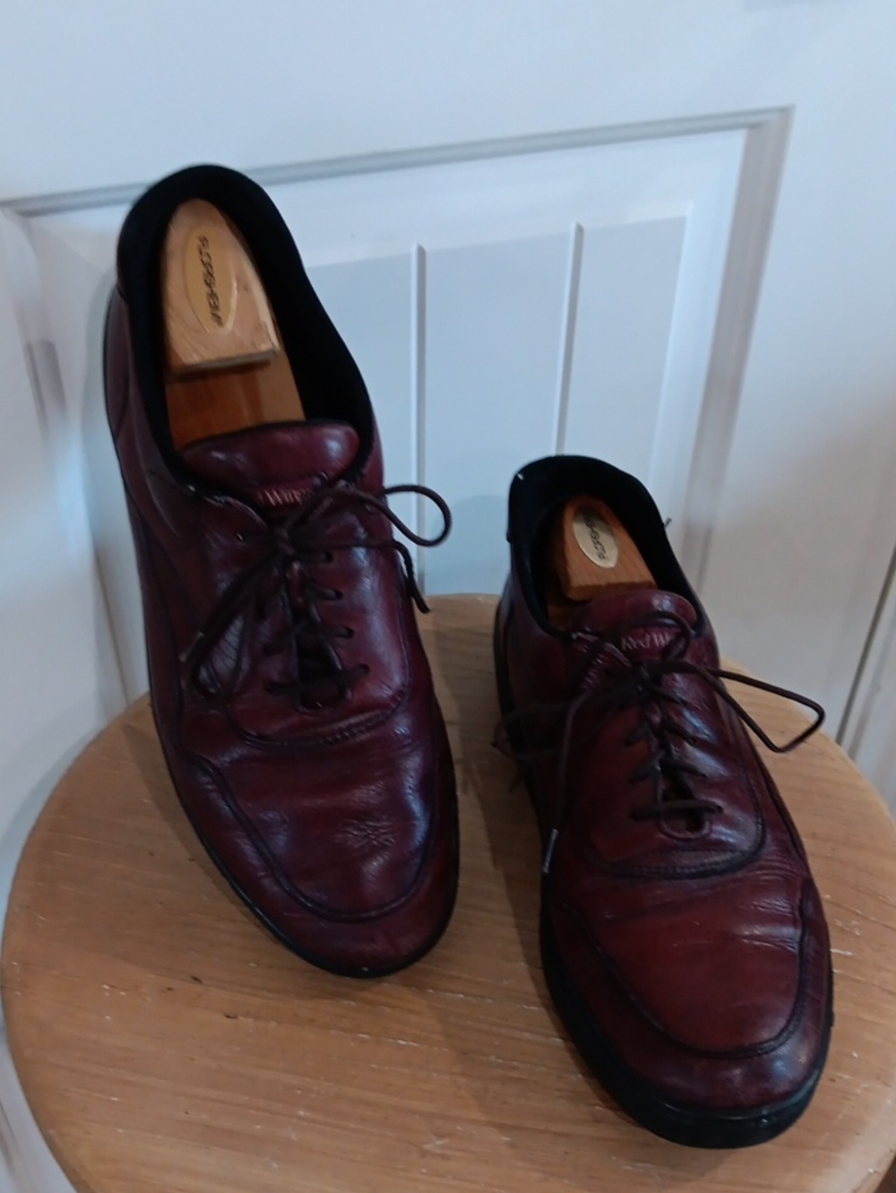 Vintage Red Wing Griptec Burgundy Leather Oxford Walking Shoes Men’s 10.5 D